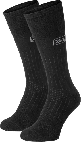 281Z Military Lightweight Boot Socks - Tactical Trekking Hiking - Outdoor Athletic Sport (Black)