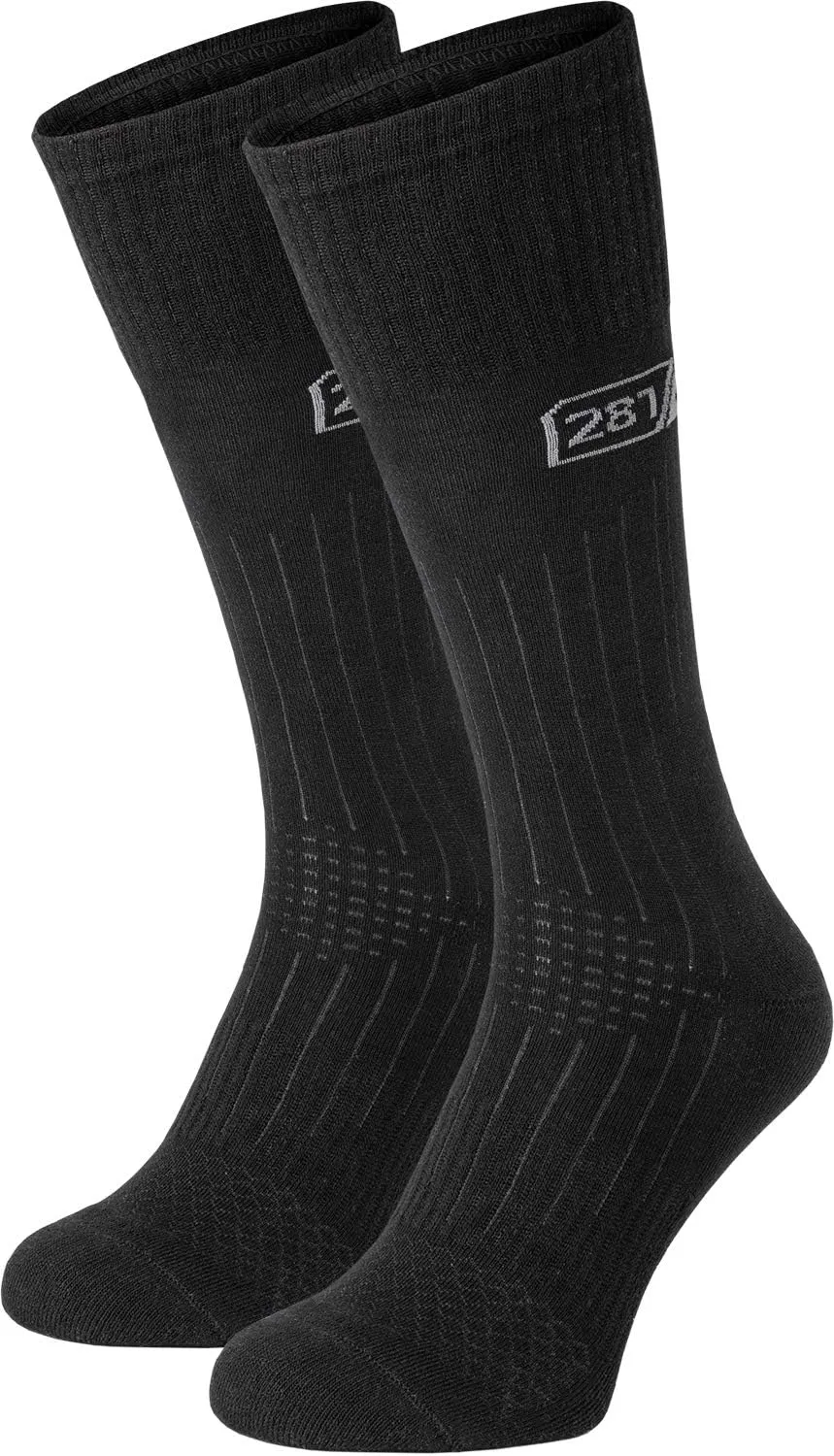 281Z Military Lightweight Boot Socks - Tactical Trekking Hiking - Outdoor Athletic Sport (Black)