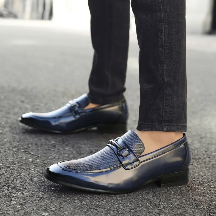 Amali Gerald Navy Men’s Slip On Dress Shoes Rubber Sole