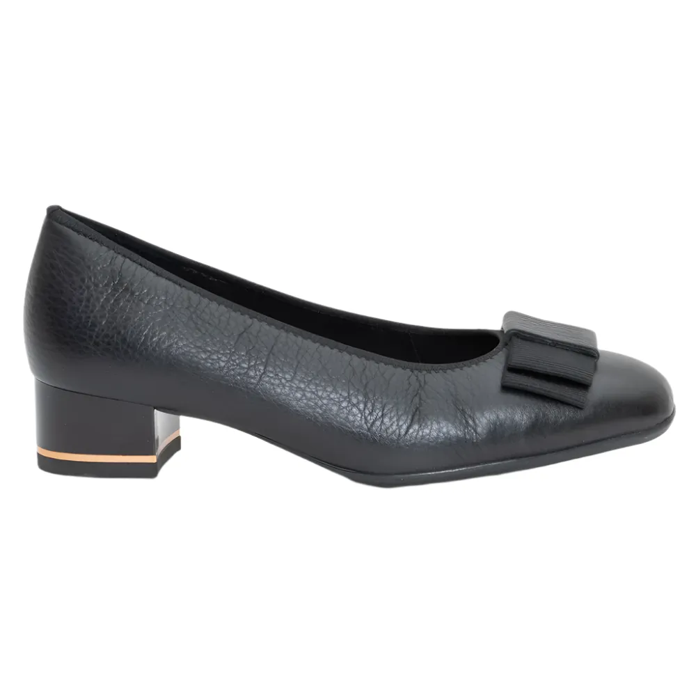 Ara Women's Garnet Block Heel Pump Black
