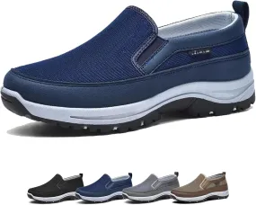 Auguscare Shoes Men, Men's Arch Support Slip-On Canvas Loafers, Comfortable Breathable Shoes Sneakers