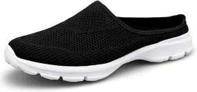 ChicWind Womens Breathable Mesh Walking Mules Sneakers Open Back Slip On Shoes