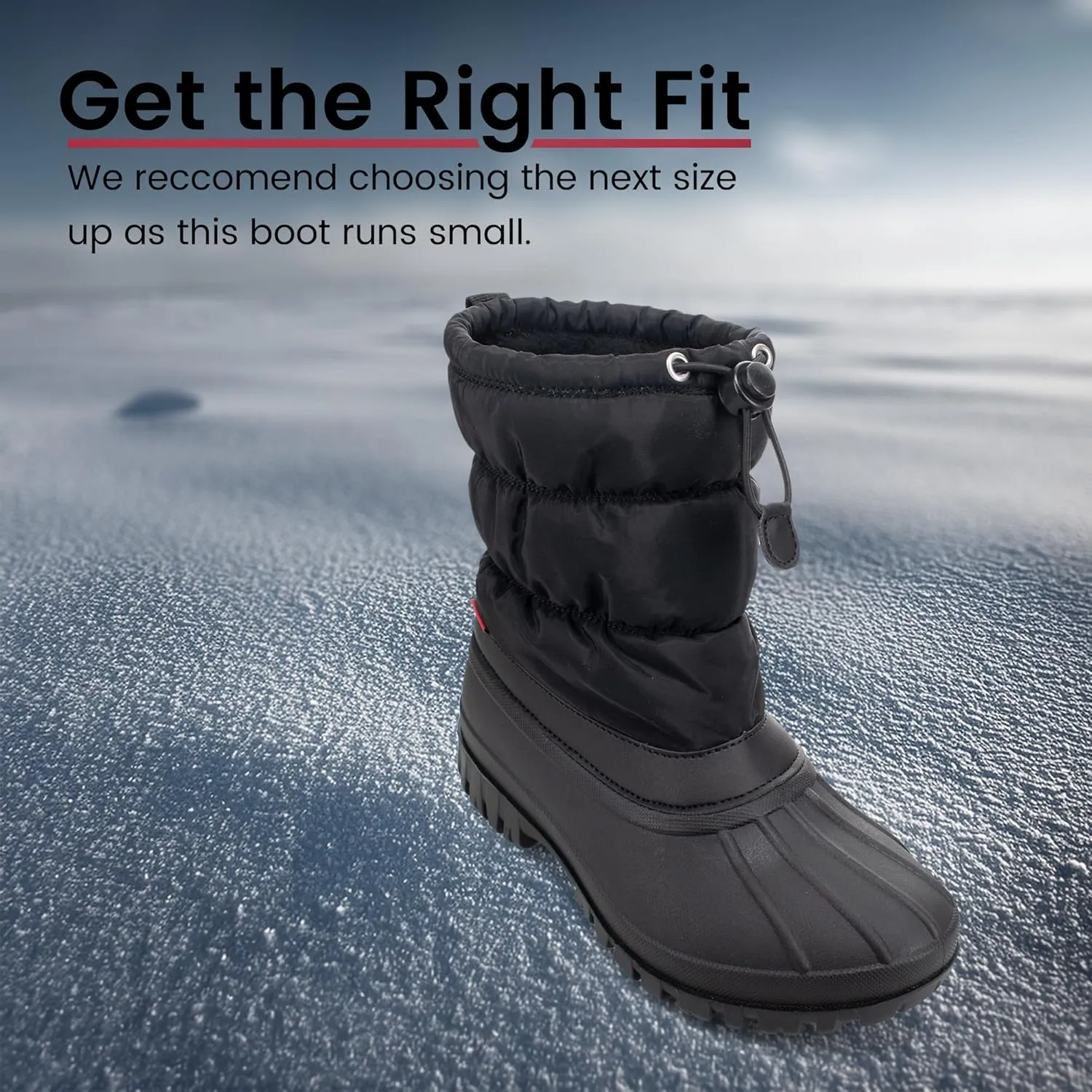 Chooka Women's Nylon Mid-Calf Winter Snow Boot | Outdoor Cold Weather Faux Fur Puffer Boot