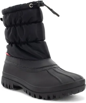 Chooka Women's Nylon Mid-Calf Winter Snow Boot | Outdoor Cold Weather Faux Fur Puffer Boot
