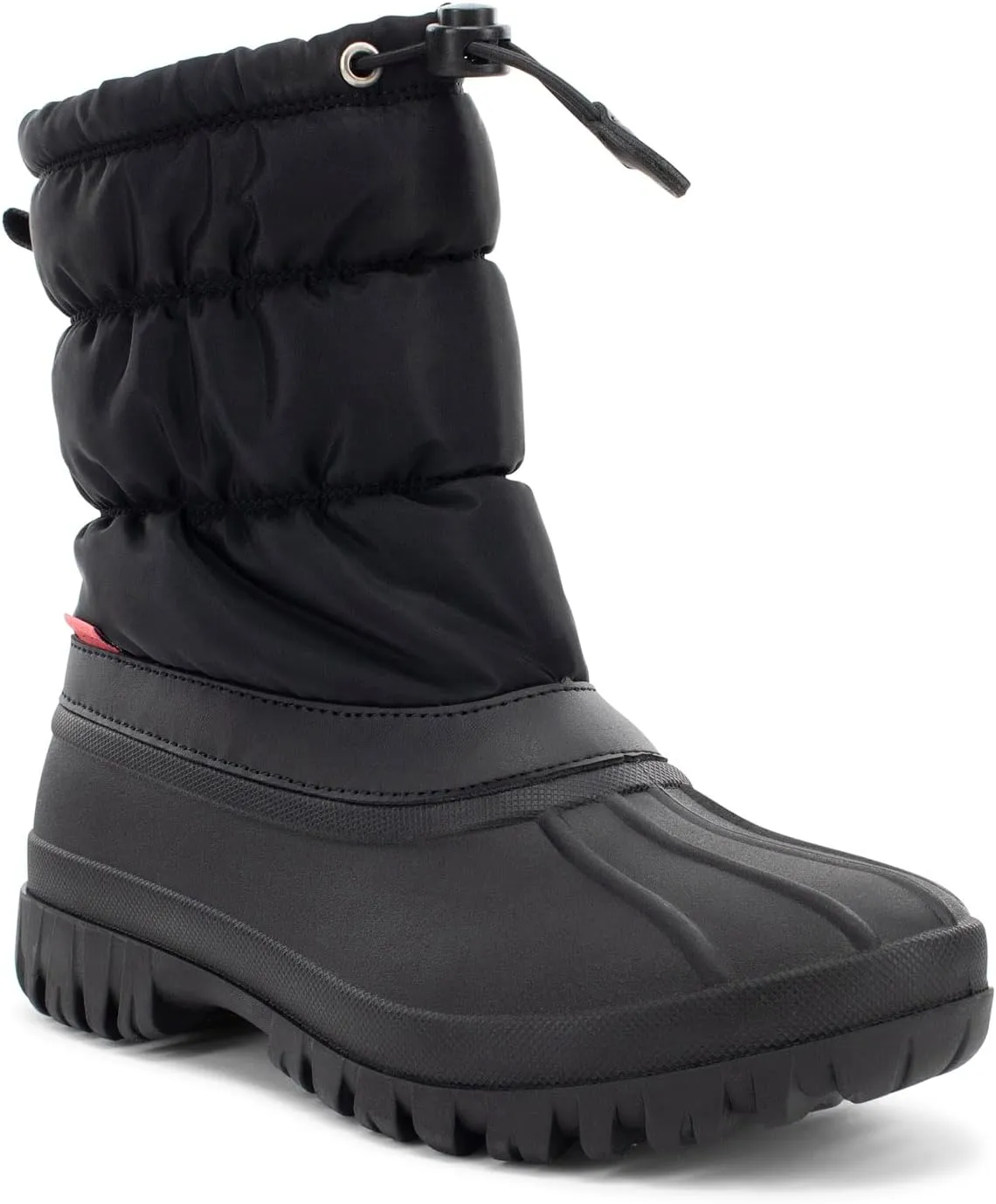 Chooka Women's Nylon Mid-Calf Winter Snow Boot | Outdoor Cold Weather Faux Fur Puffer Boot