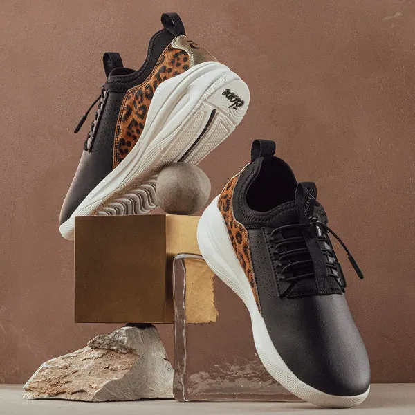 Clove  - Aero's Shoes - Limited Edition - Black / White Leopard