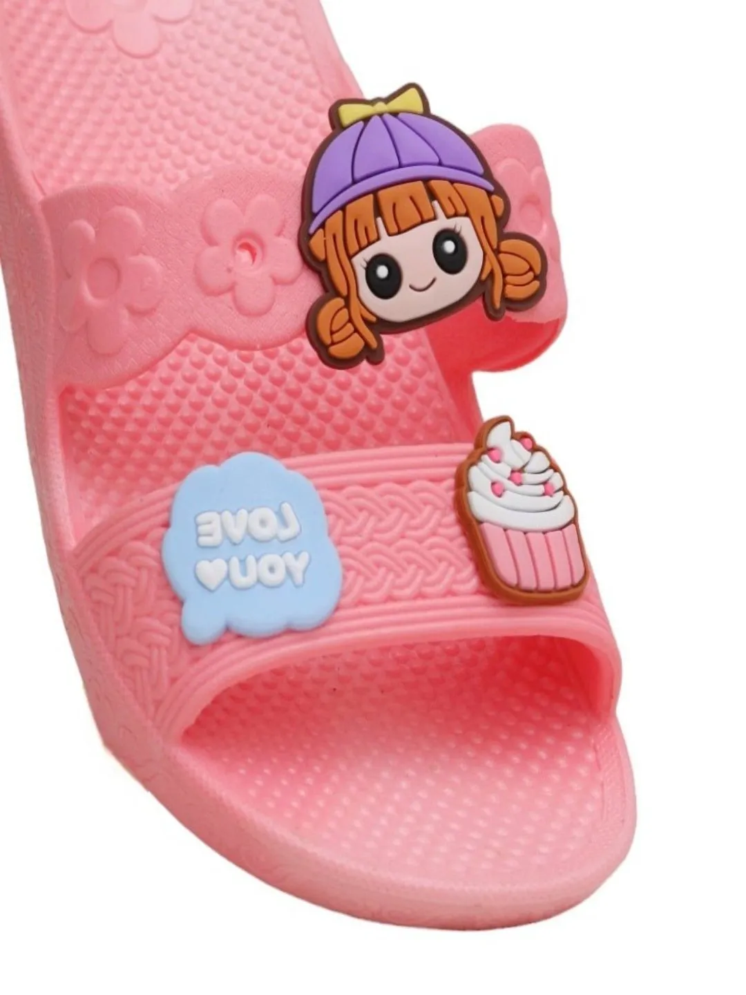 Cupcake & Delight Pink Sliders For Girls