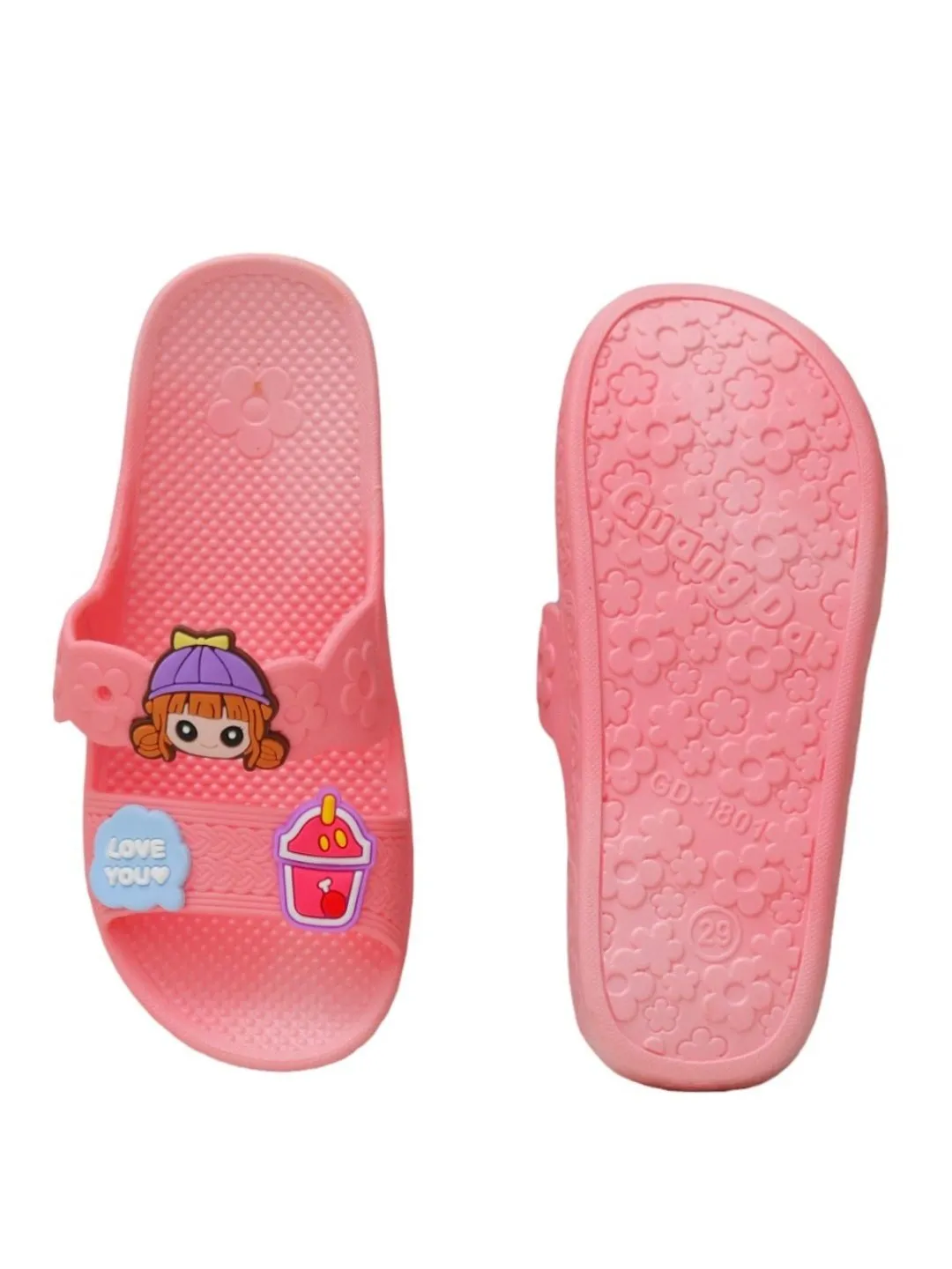 Cupcake & Delight Pink Sliders For Girls