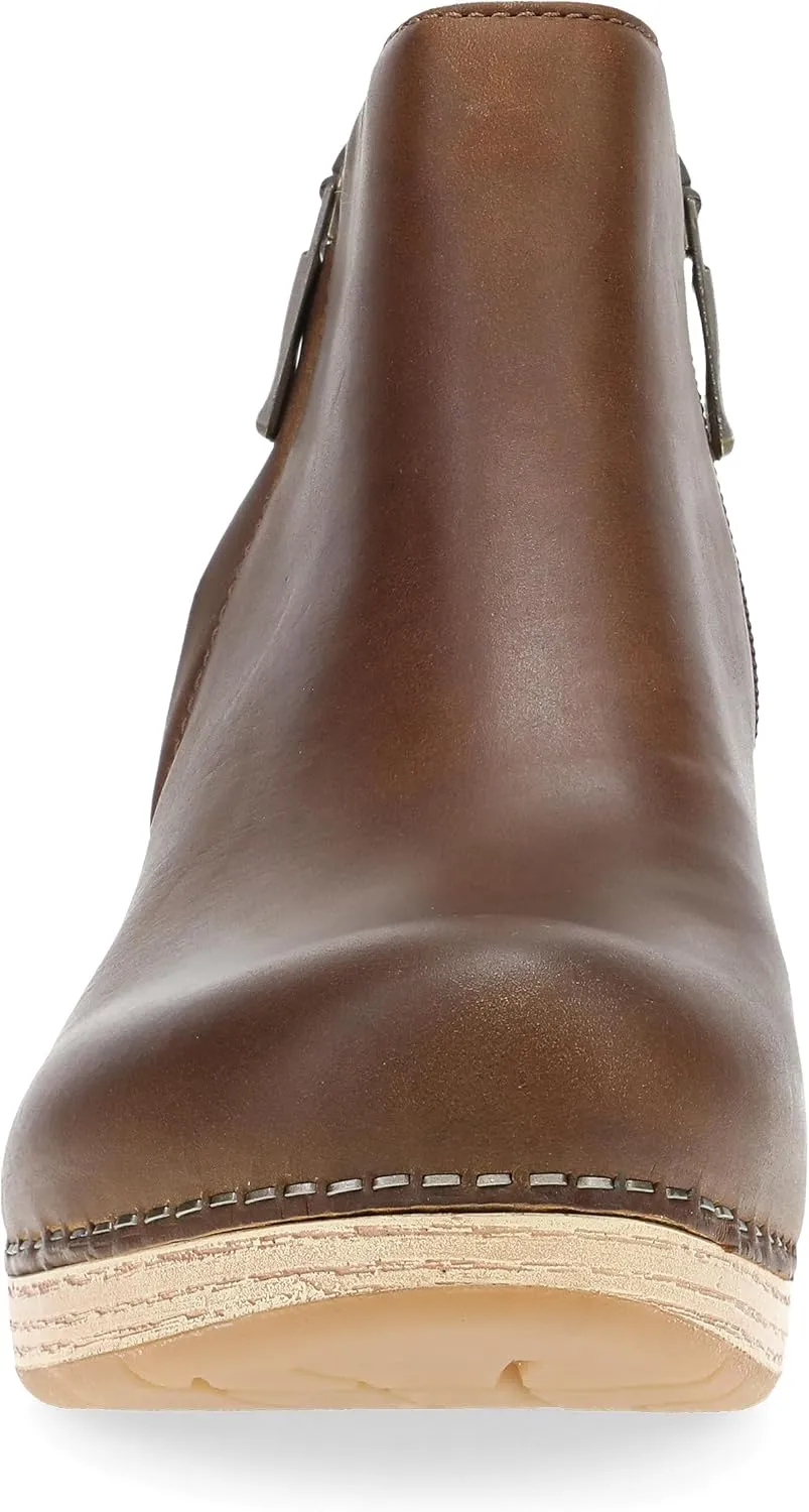 Dansko Lizanne Booties for Women - Linings from Recycled Materials and Leather for Breathability- Lightweight Rubber Outsole for Long-Lasting Wear