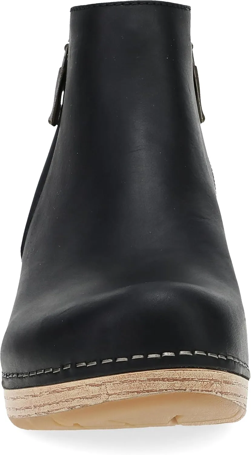 Dansko Lizanne Booties for Women - Linings from Recycled Materials and Leather for Breathability- Lightweight Rubber Outsole for Long-Lasting Wear