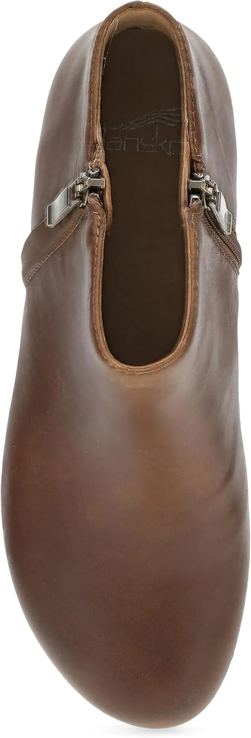 Dansko Lizanne Booties for Women - Linings from Recycled Materials and Leather for Breathability- Lightweight Rubber Outsole for Long-Lasting Wear