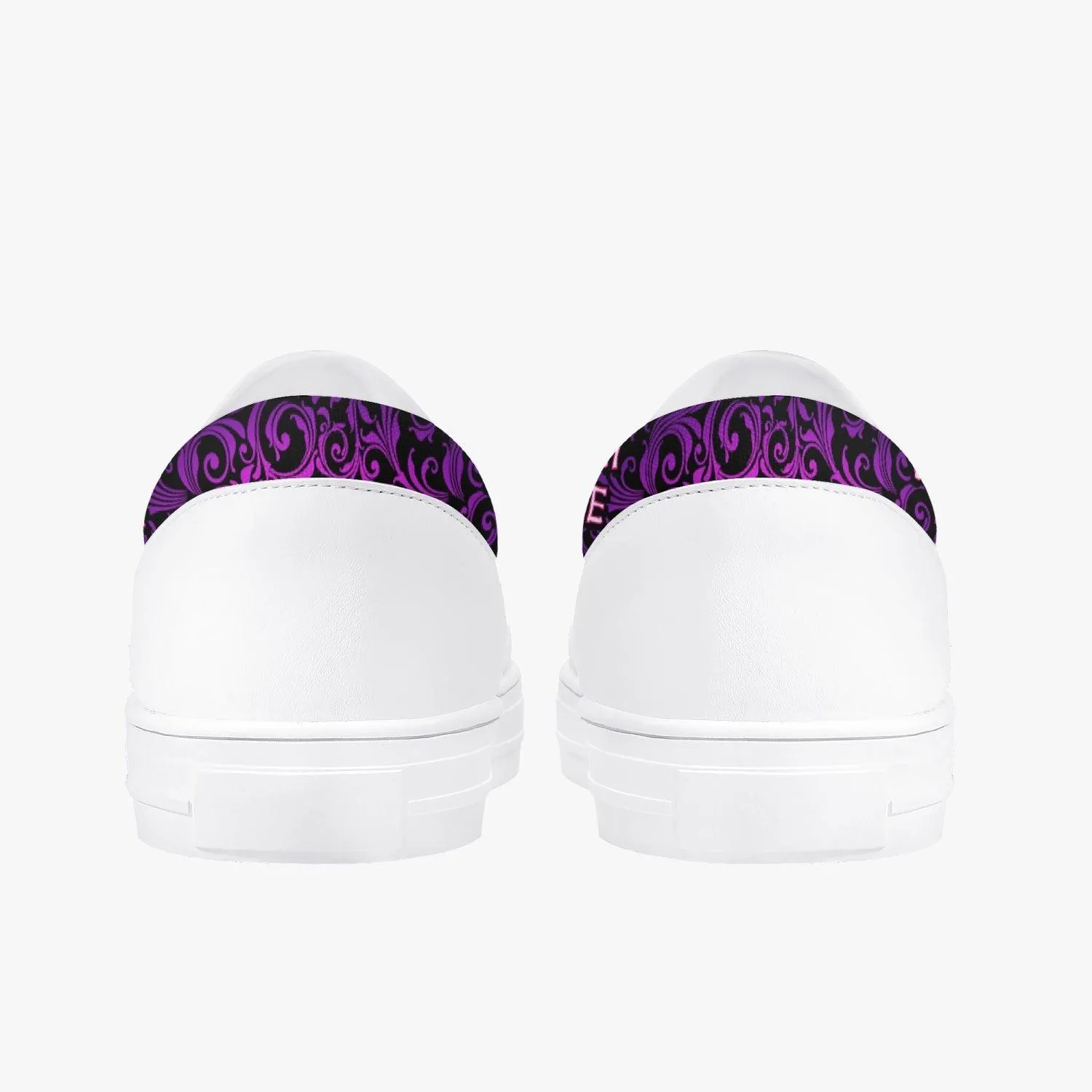 Death Note Misa Purple Kids Slip Ons Anime Shoes