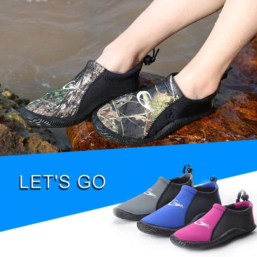 Dive Boots Neoprene Wetsuit Booties Scuba Diving Booties 3MM 5MM for Men Women, Fin Booties Quick-Dry Anti-Slip Water Sports Boots for Surfing Fishing Kayaking