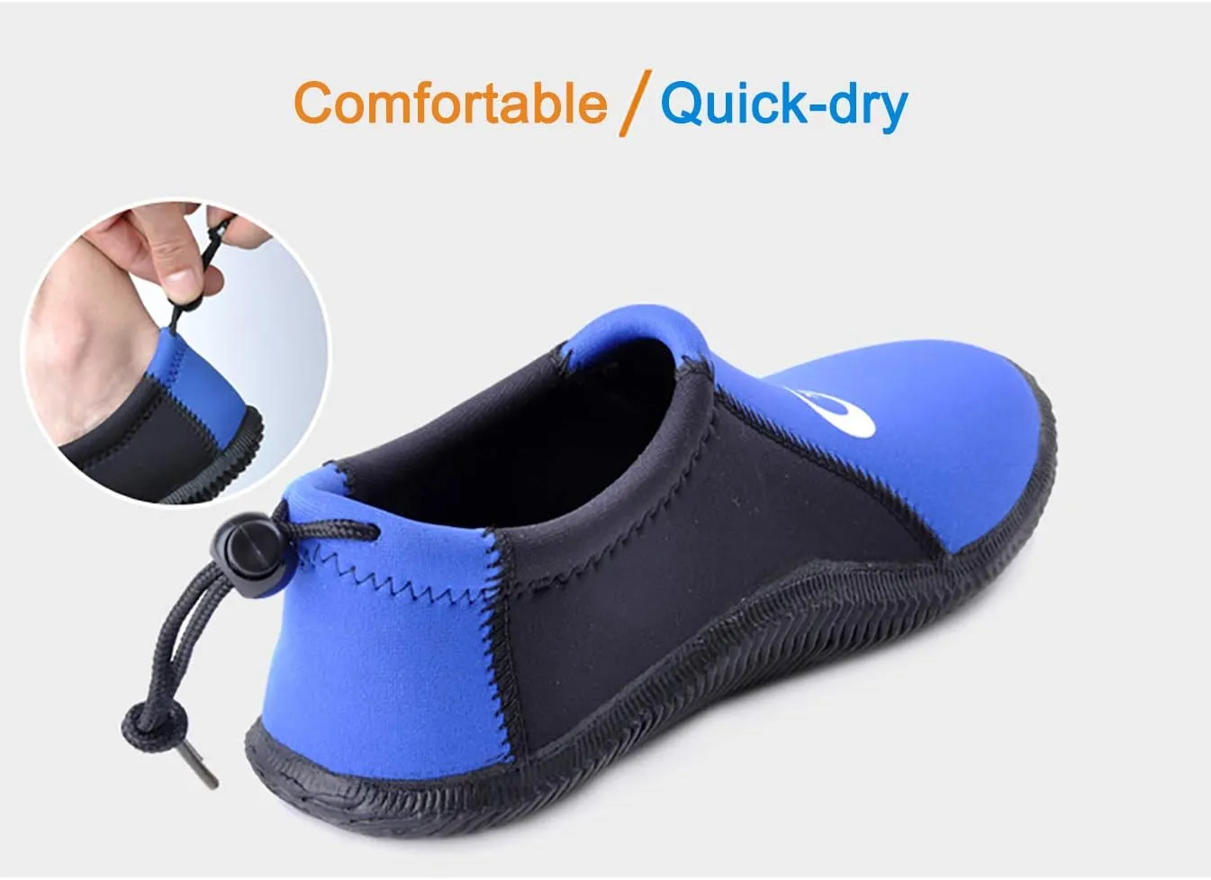 Dive Boots Neoprene Wetsuit Booties Scuba Diving Booties 3MM 5MM for Men Women, Fin Booties Quick-Dry Anti-Slip Water Sports Boots for Surfing Fishing Kayaking