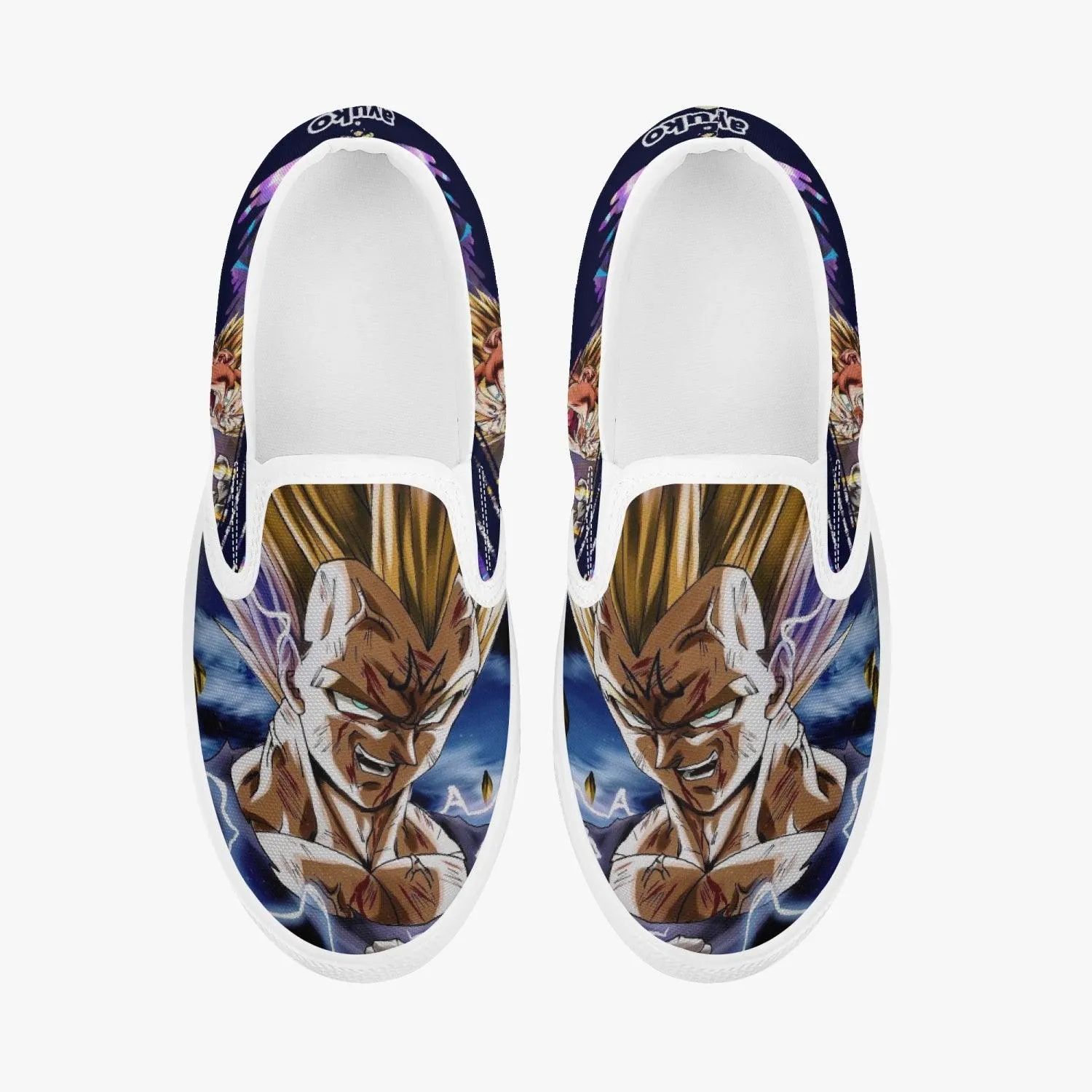 Dragonball Z Majim Vegeta Kids Slipons Anime Shoes