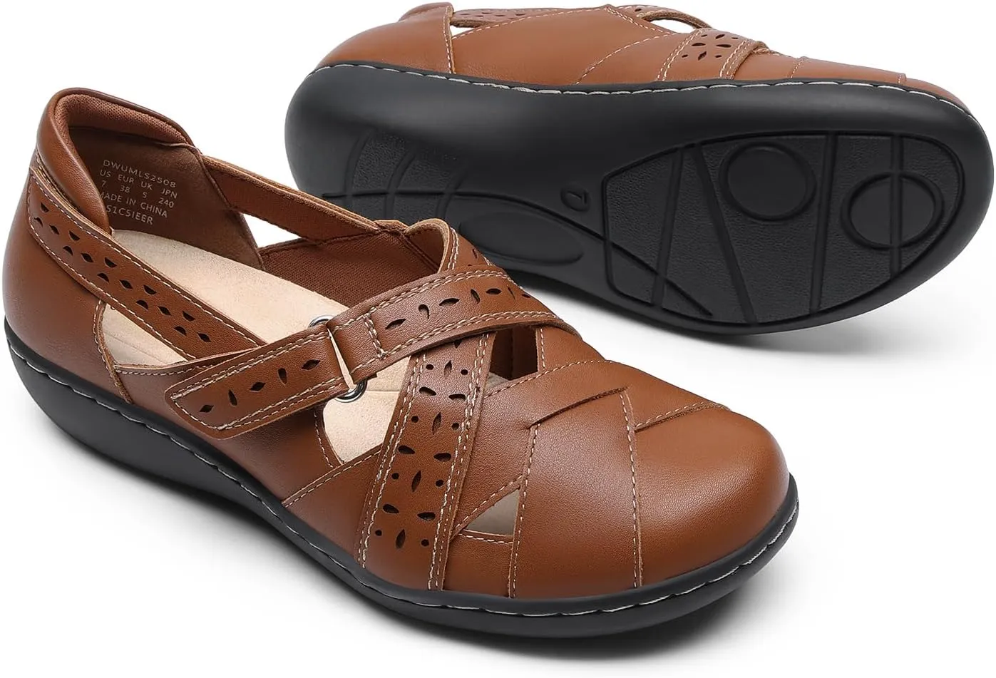 DREAM PAIRS Women's Loafers Slip On Comfortable Casual Walking Flats Work Shoes Closed Toe Sandals