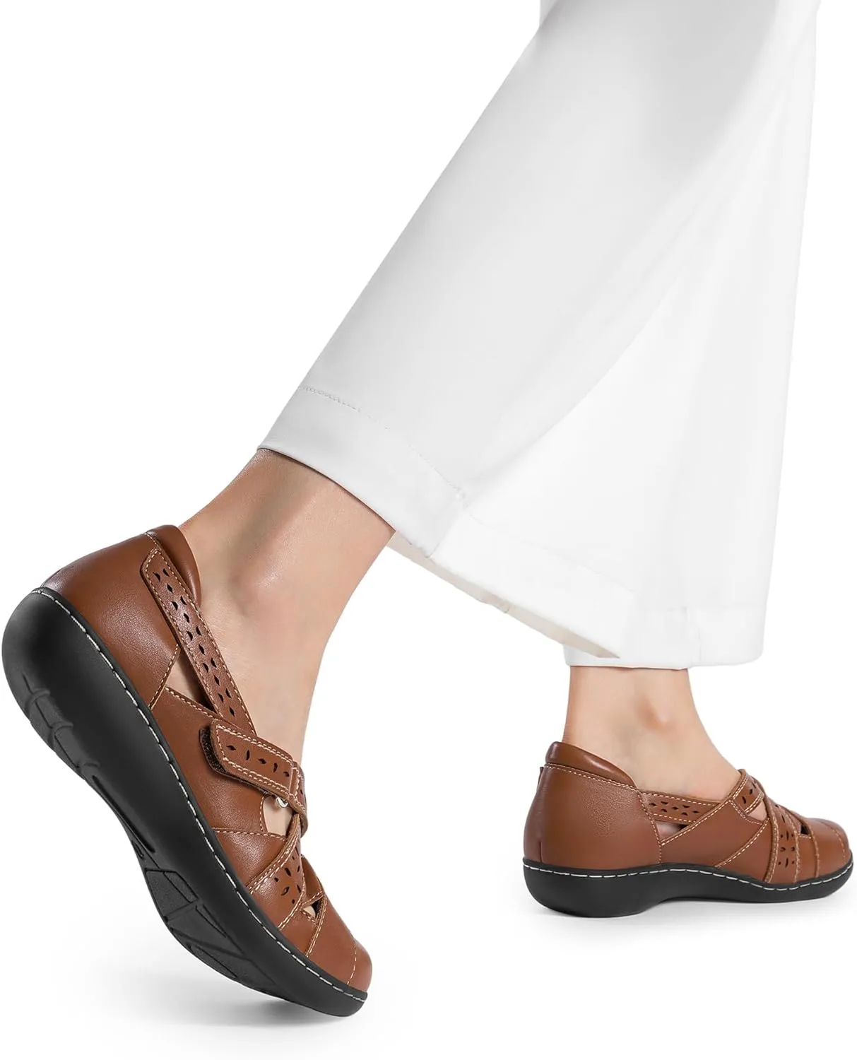 DREAM PAIRS Women's Loafers Slip On Comfortable Casual Walking Flats Work Shoes Closed Toe Sandals