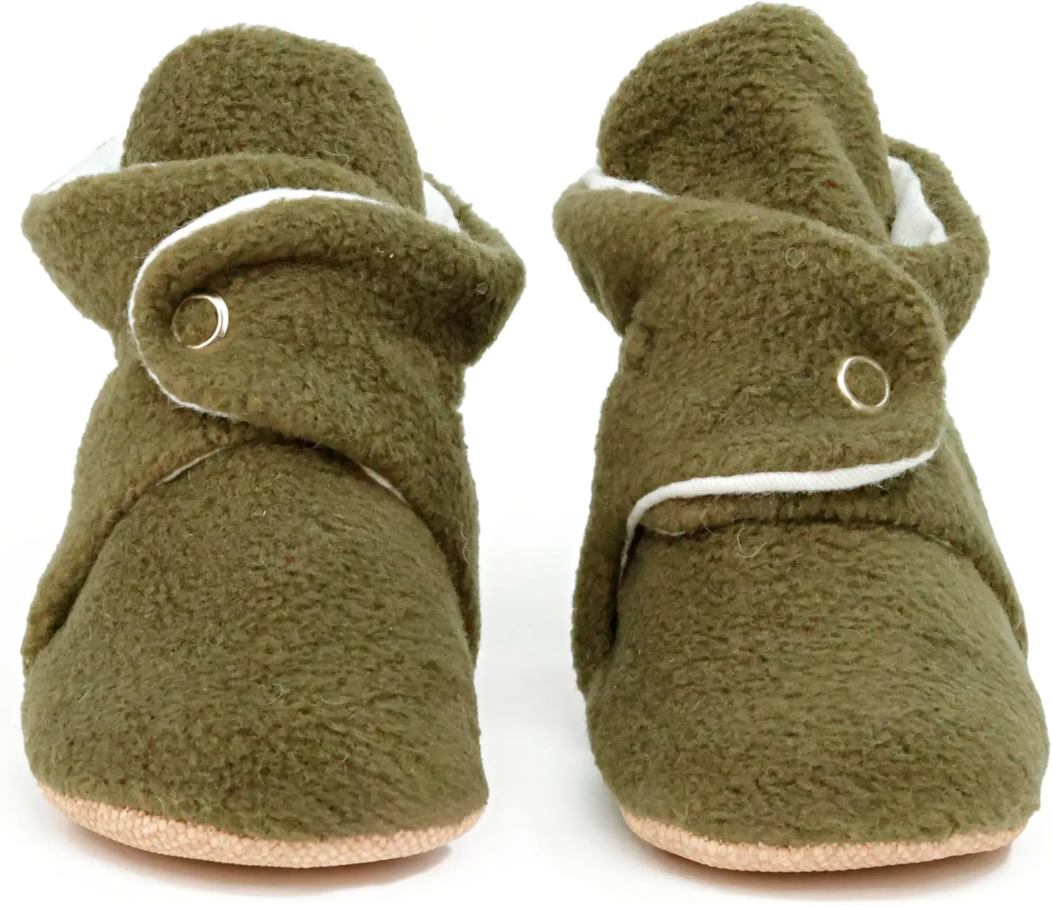 Ella Bonna Fleece Baby Booties, Warm Organic Infant Booties