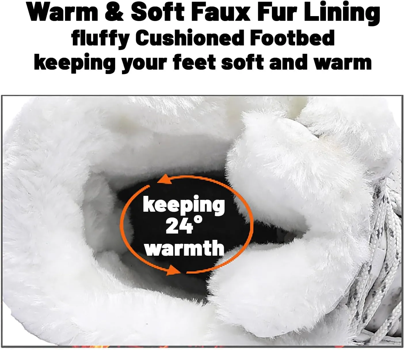 HESBITEUL Boots for Women Outdoor Winter Booties: Snow Boots Lightweight for Skiing