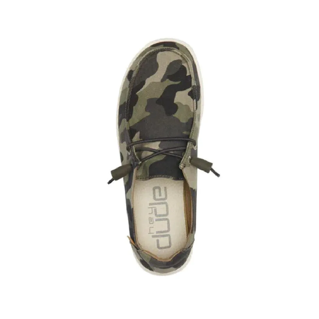Hey Dude - Wendy Canvas Slip On Shoe Camo