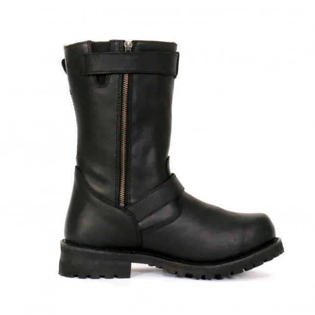 Hot Leathers Men's 10" Tall Round Toe Engineer Boots