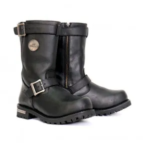 Hot Leathers Men's 10" Tall Round Toe Engineer Boots