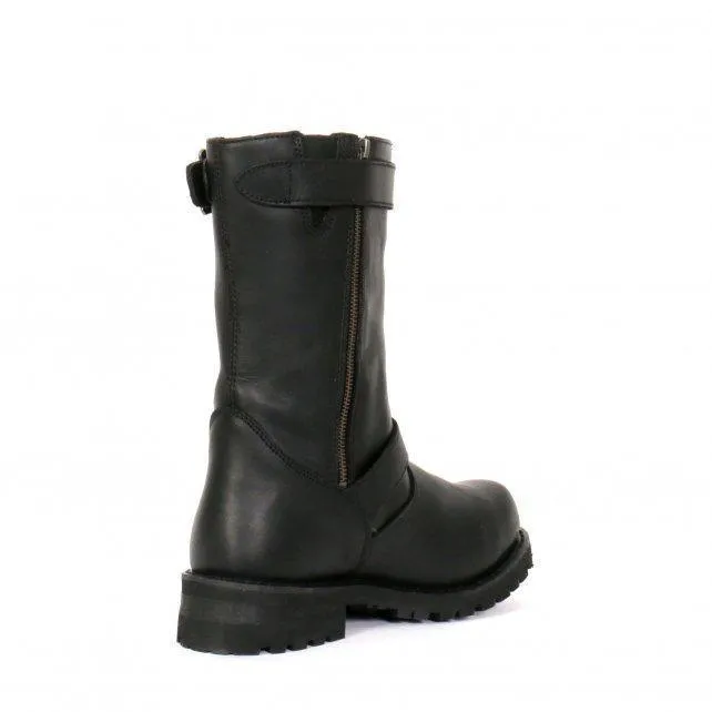Hot Leathers Men's 10" Tall Round Toe Engineer Boots