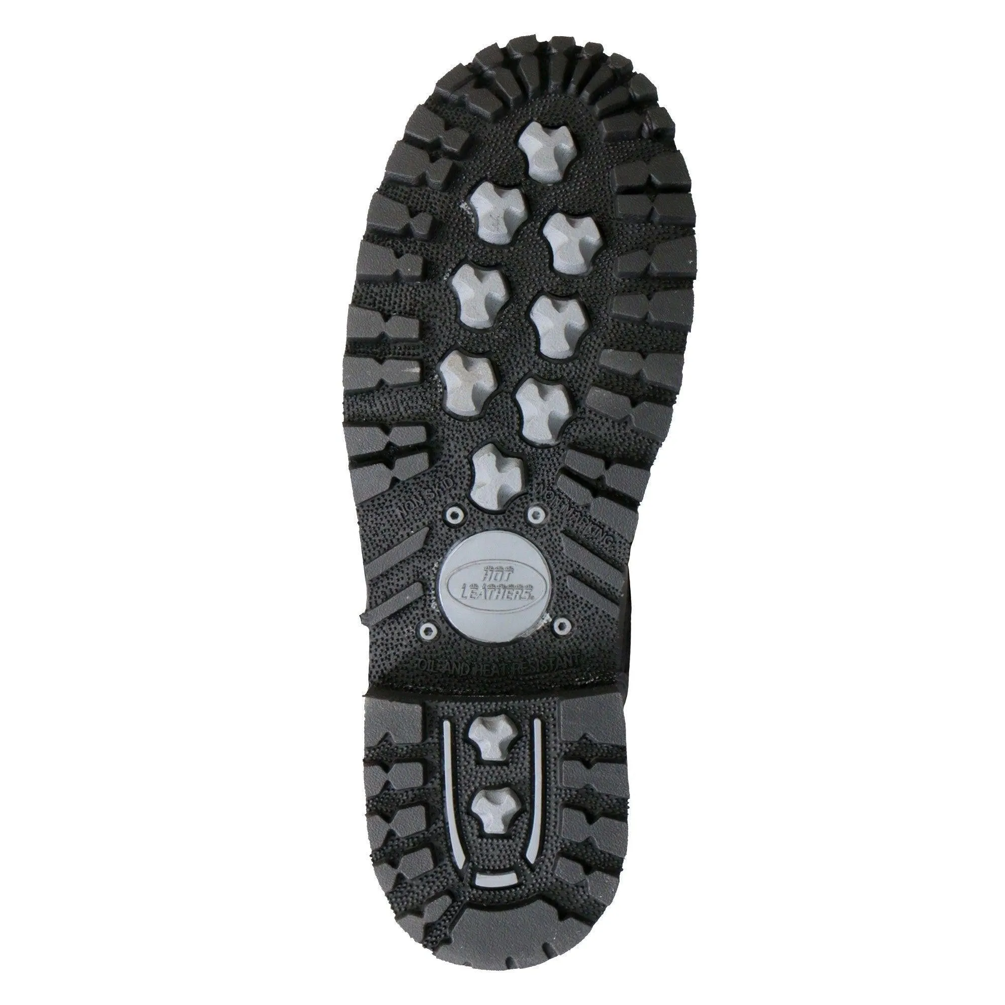 Hot Leathers Men's 10" Tall Round Toe Engineer Boots