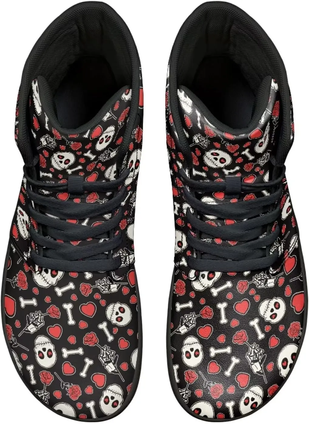 Jeiento Mens Sugar Skull Barefoot Shoes Zero Drop Sole Trail Running Sneakers Wide Toe Box