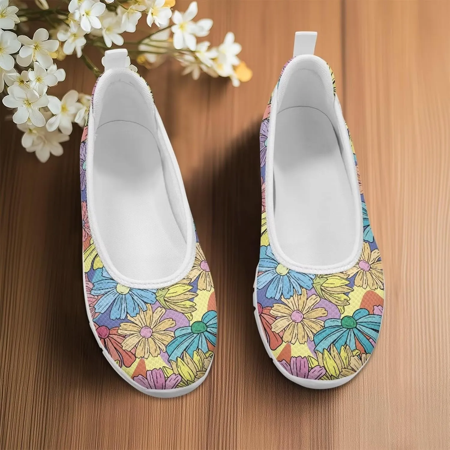 Ladies Slip on Loafer Shoes Womens Flats Dress Clothes Shoes Ballet Pregnant Walking Work Casual Comfortable