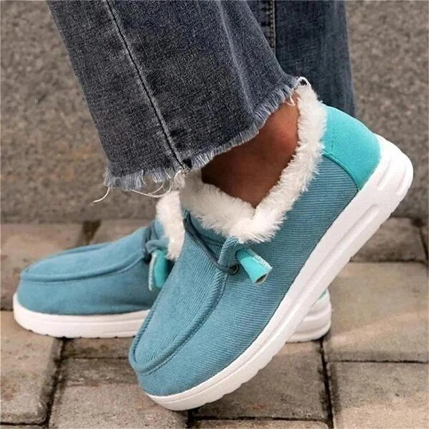 Ladmiple Winter Boots For Women 2023 Snow Boots Slip on Insulated Fur Lined Lightweight Cold Weather Warm Ankle Booties