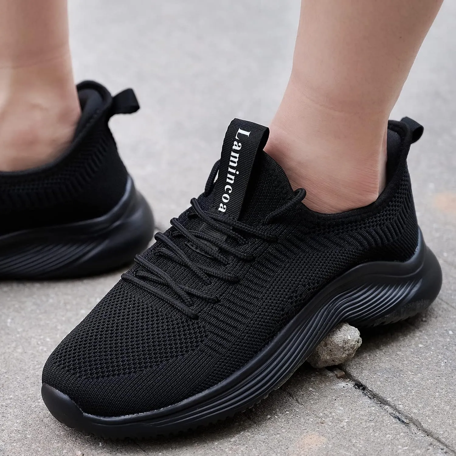 Lamincoa Womens Tennis Walking Shoes Slip On Lightweight Comfort Memory Foam Sneakers