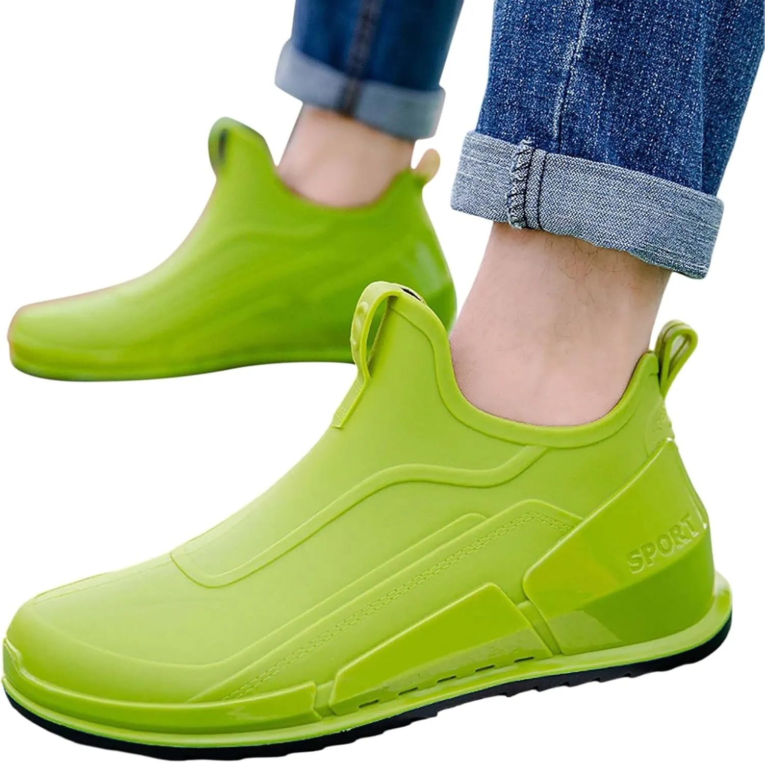 Men's Rain Shoes Non Slip Outdoor Comfortable Lightweight Casual Sneakers for Walking Travel Hiking