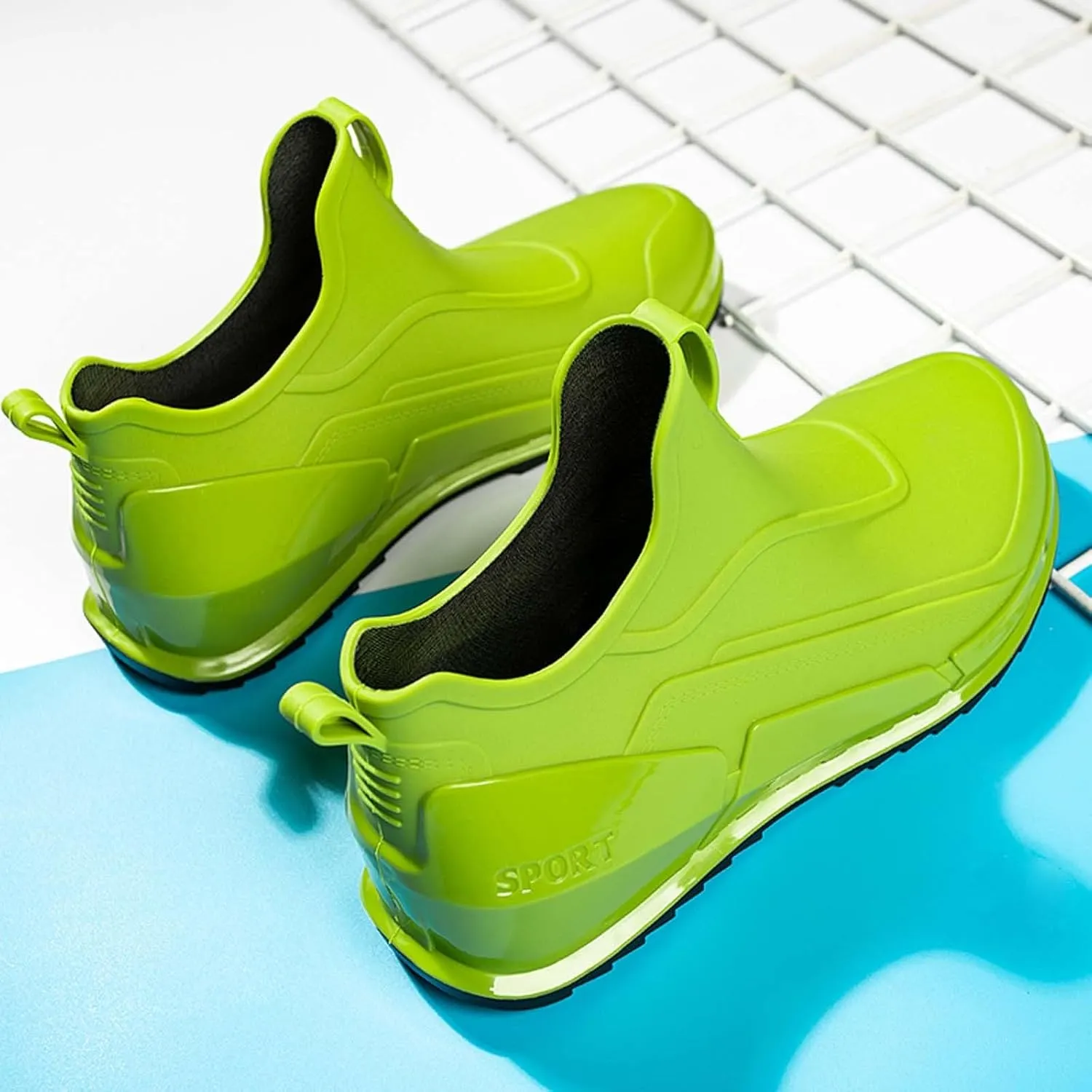 Men's Rain Shoes Non Slip Outdoor Comfortable Lightweight Casual Sneakers for Walking Travel Hiking