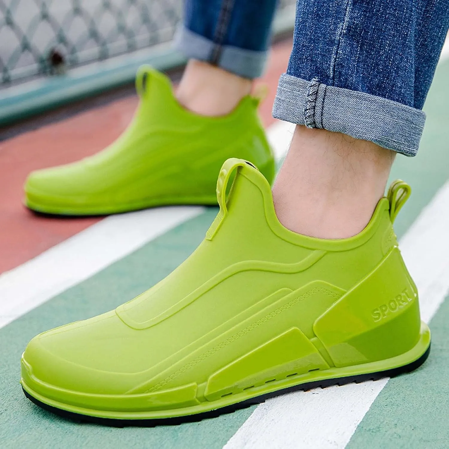 Men's Rain Shoes Non Slip Outdoor Comfortable Lightweight Casual Sneakers for Walking Travel Hiking