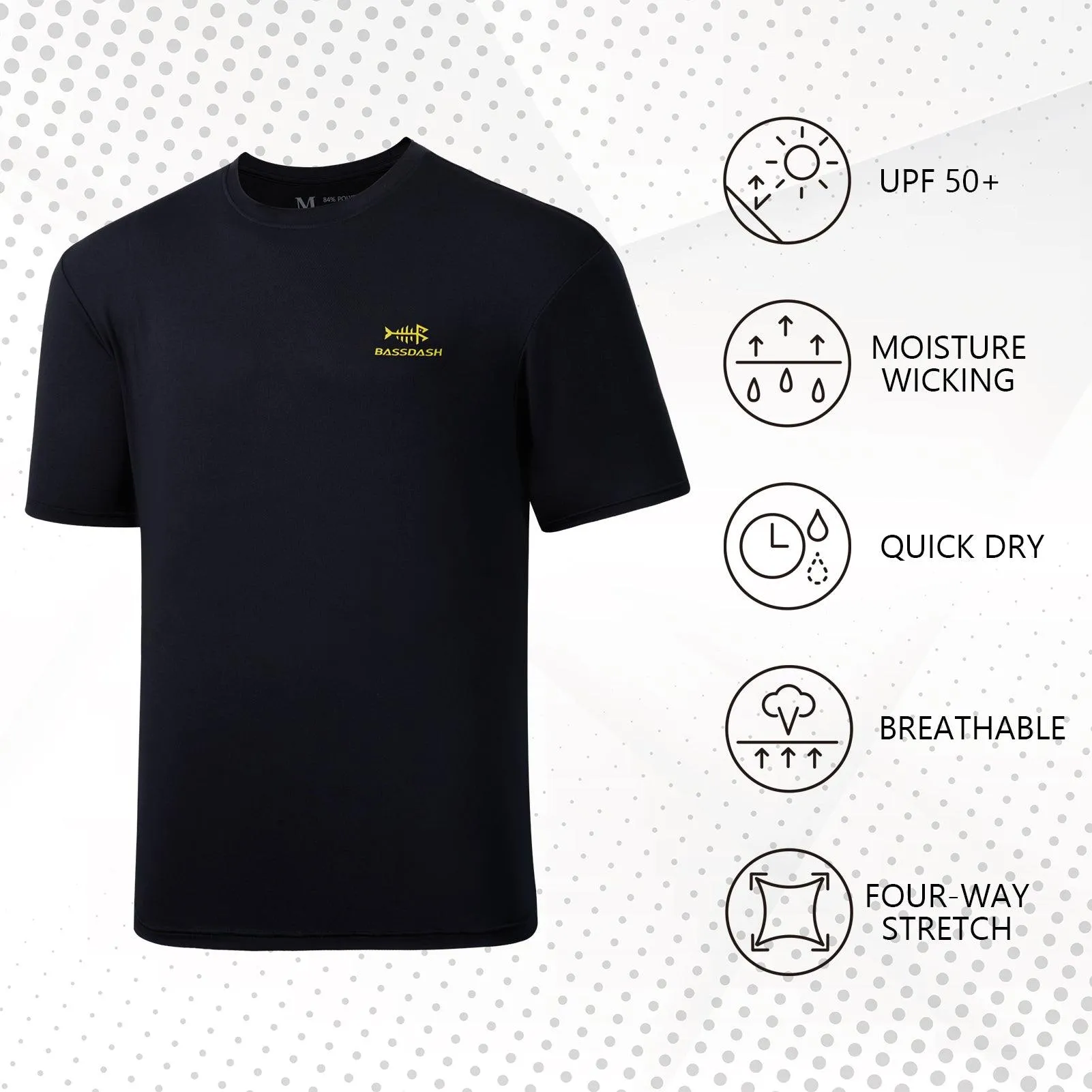 Men's UPF 50  Short Sleeve T-Shirts FS27M