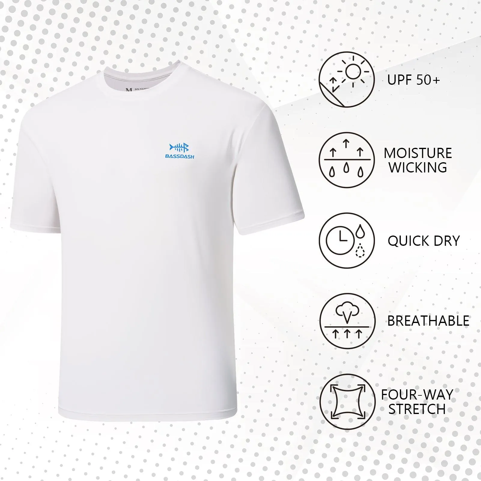 Men's UPF 50  Short Sleeve T-Shirts FS27M