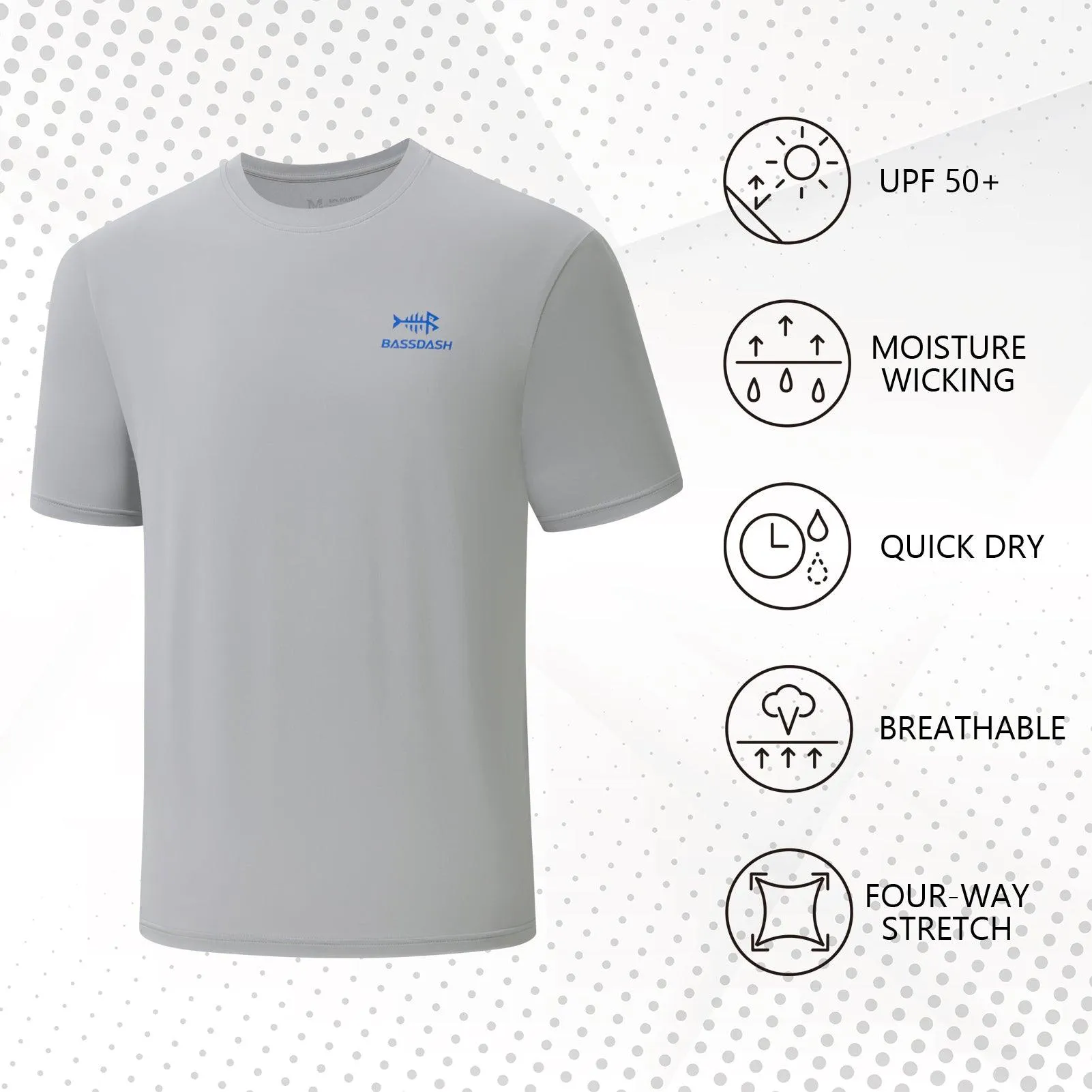 Men's UPF 50  Short Sleeve T-Shirts FS27M