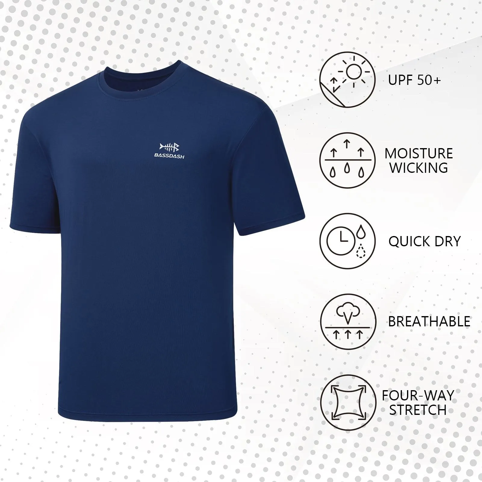 Men's UPF 50  Short Sleeve T-Shirts FS27M