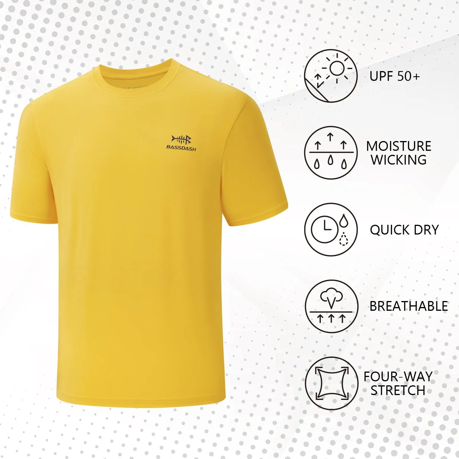 Men's UPF 50  Short Sleeve T-Shirts FS27M