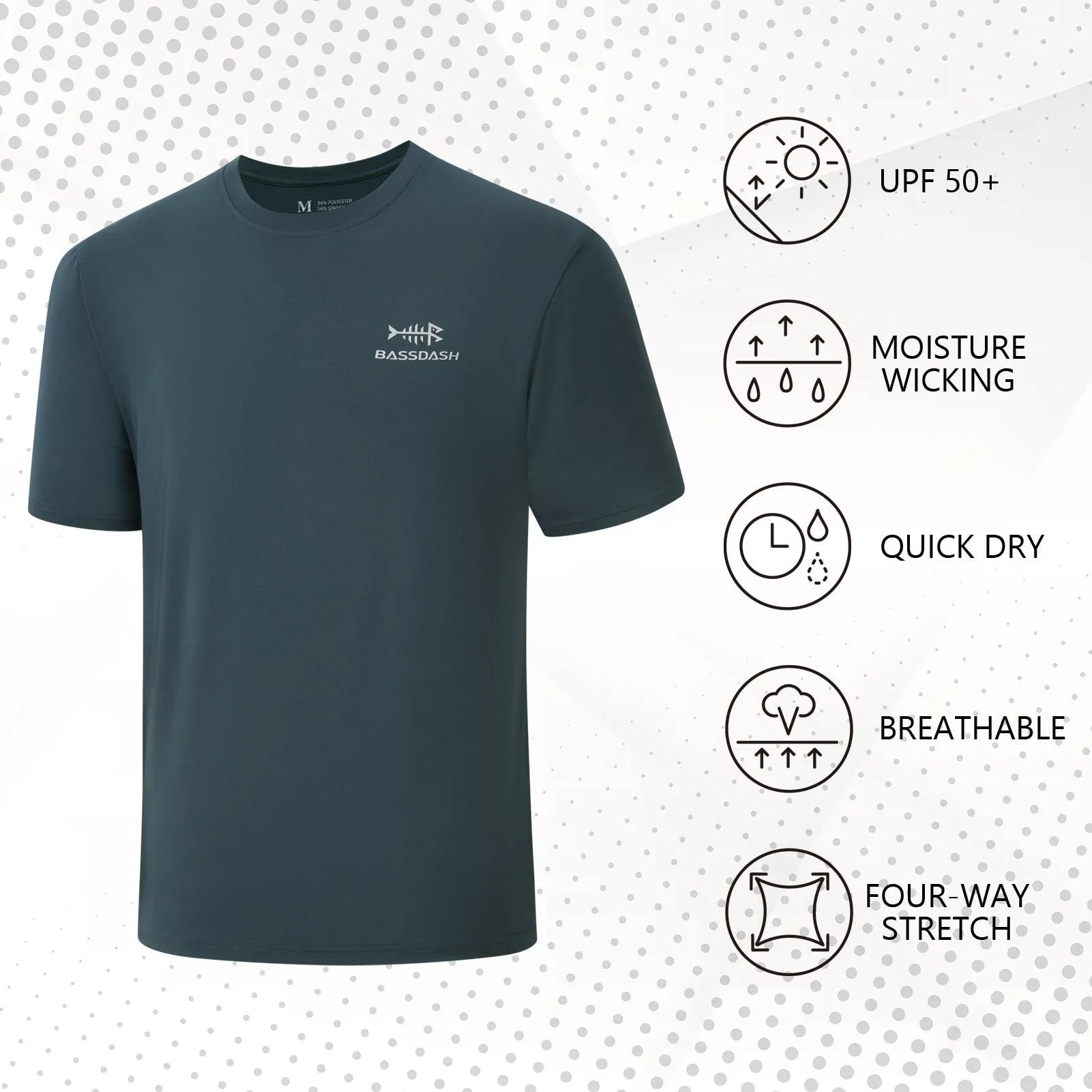 Men's UPF 50  Short Sleeve T-Shirts FS27M