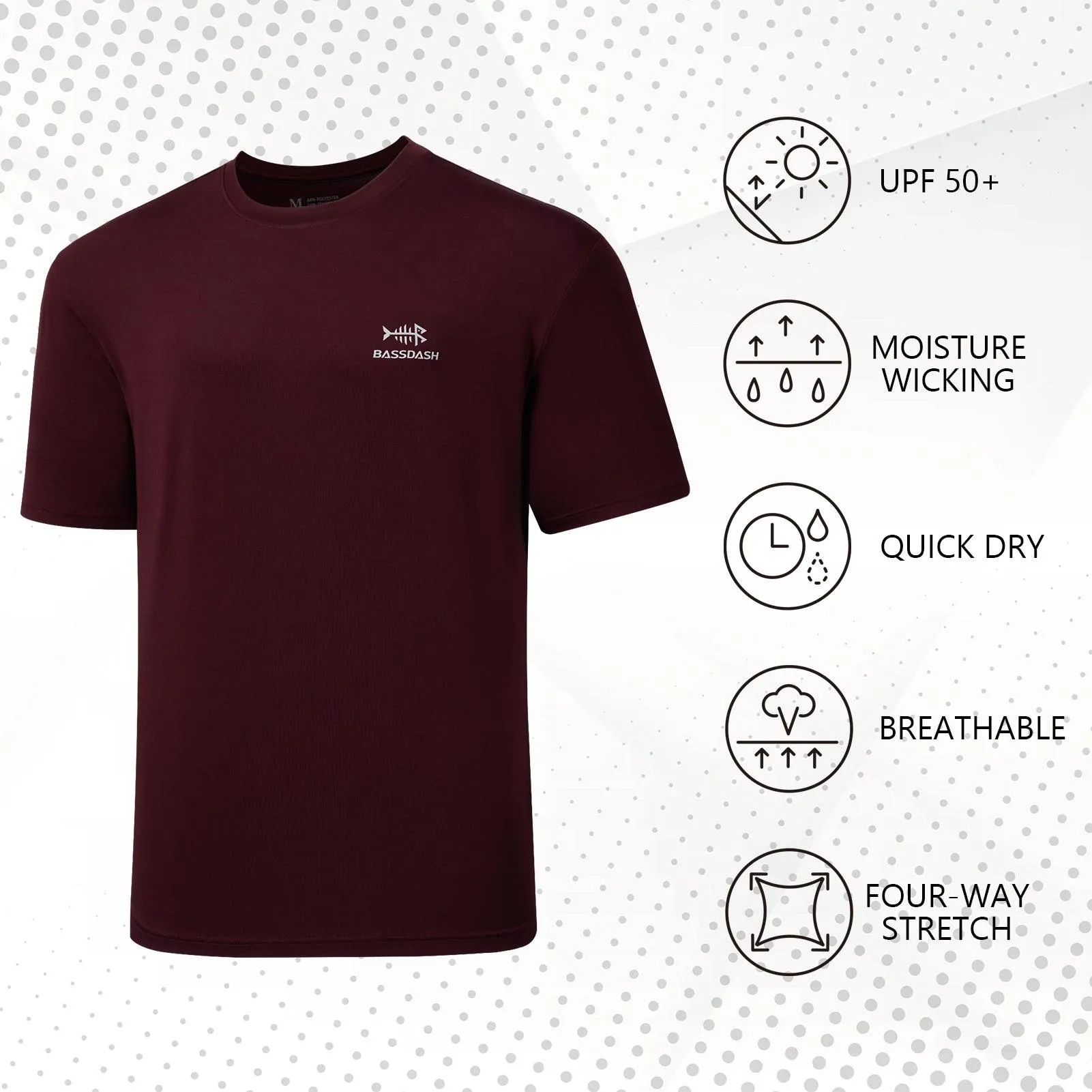 Men's UPF 50  Short Sleeve T-Shirts FS27M