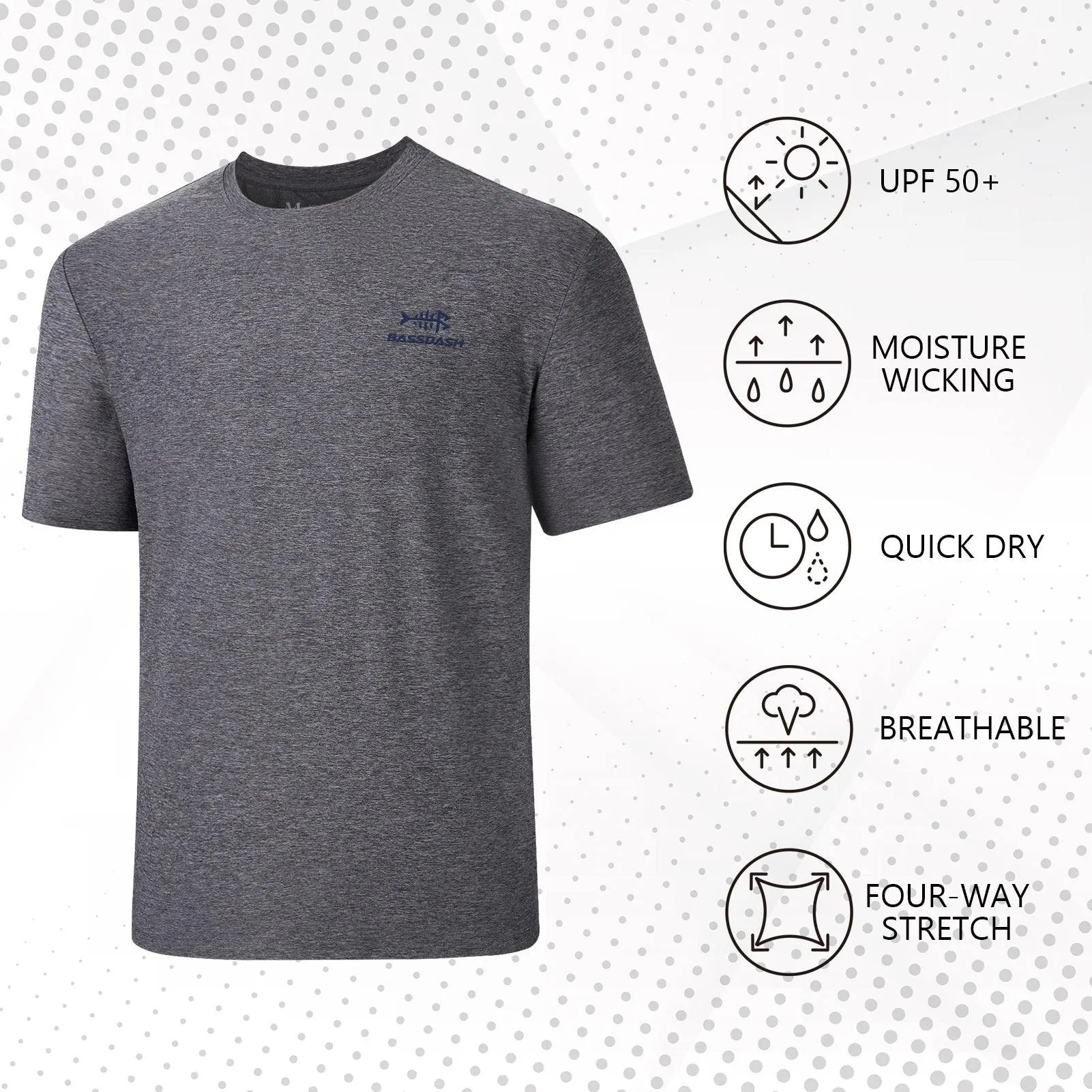 Men's UPF 50  Short Sleeve T-Shirts FS27M