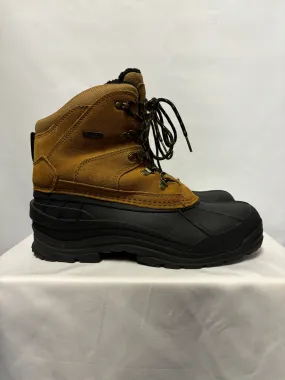 Mountain Warehouse Brown and Black Isodry Suede Snow Boots 10