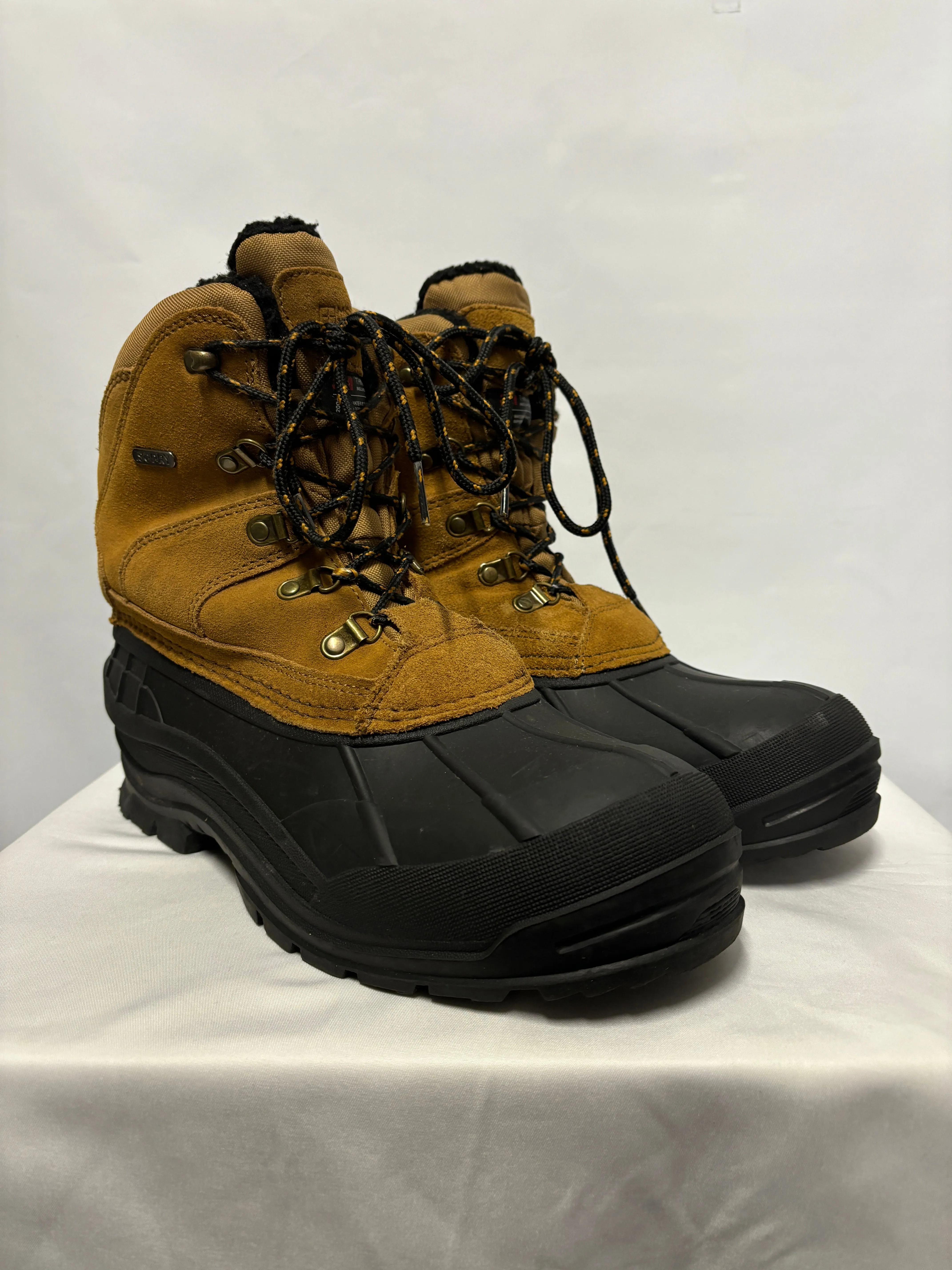 Mountain Warehouse Brown and Black Isodry Suede Snow Boots 10