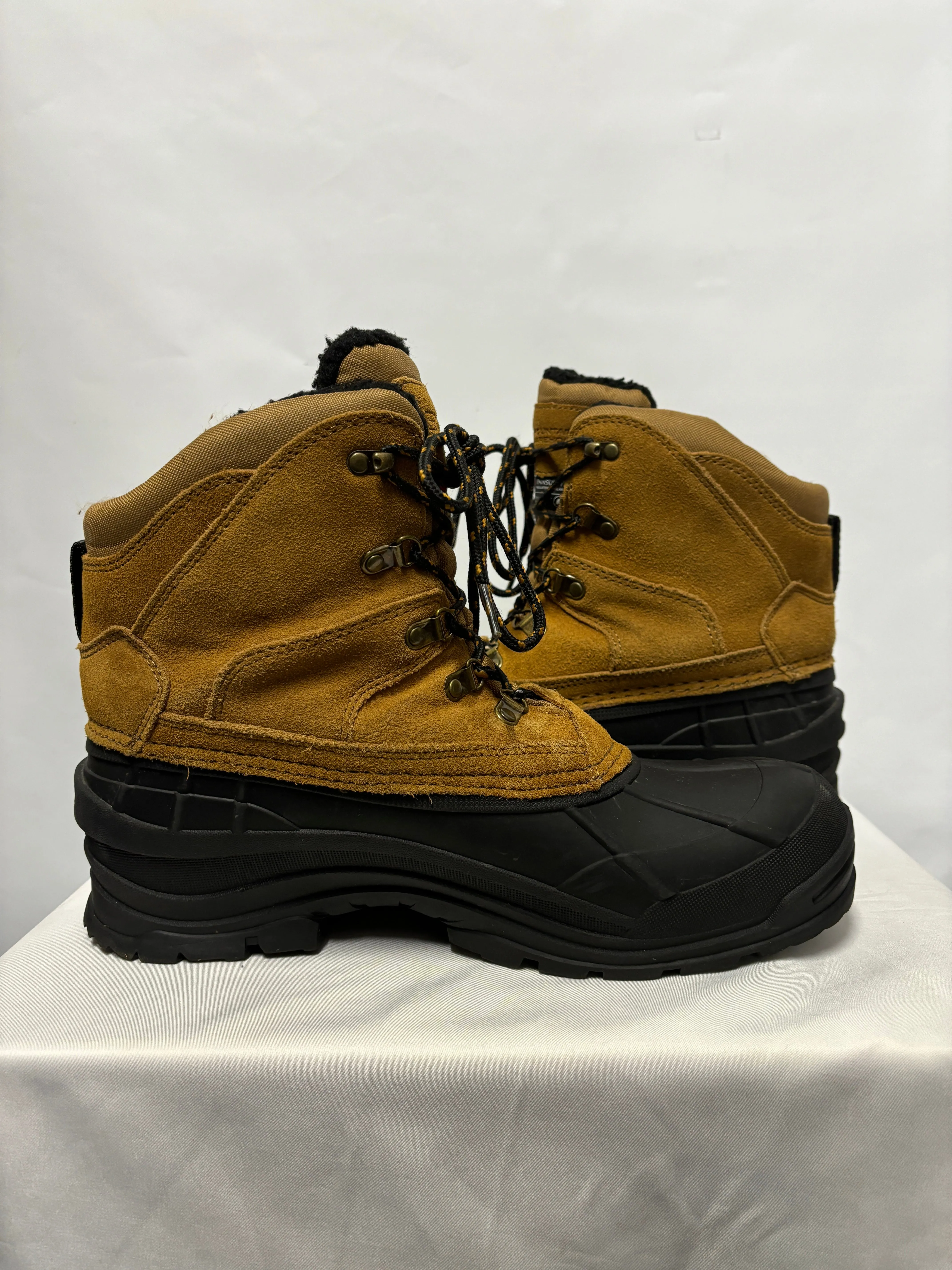 Mountain Warehouse Brown and Black Isodry Suede Snow Boots 10