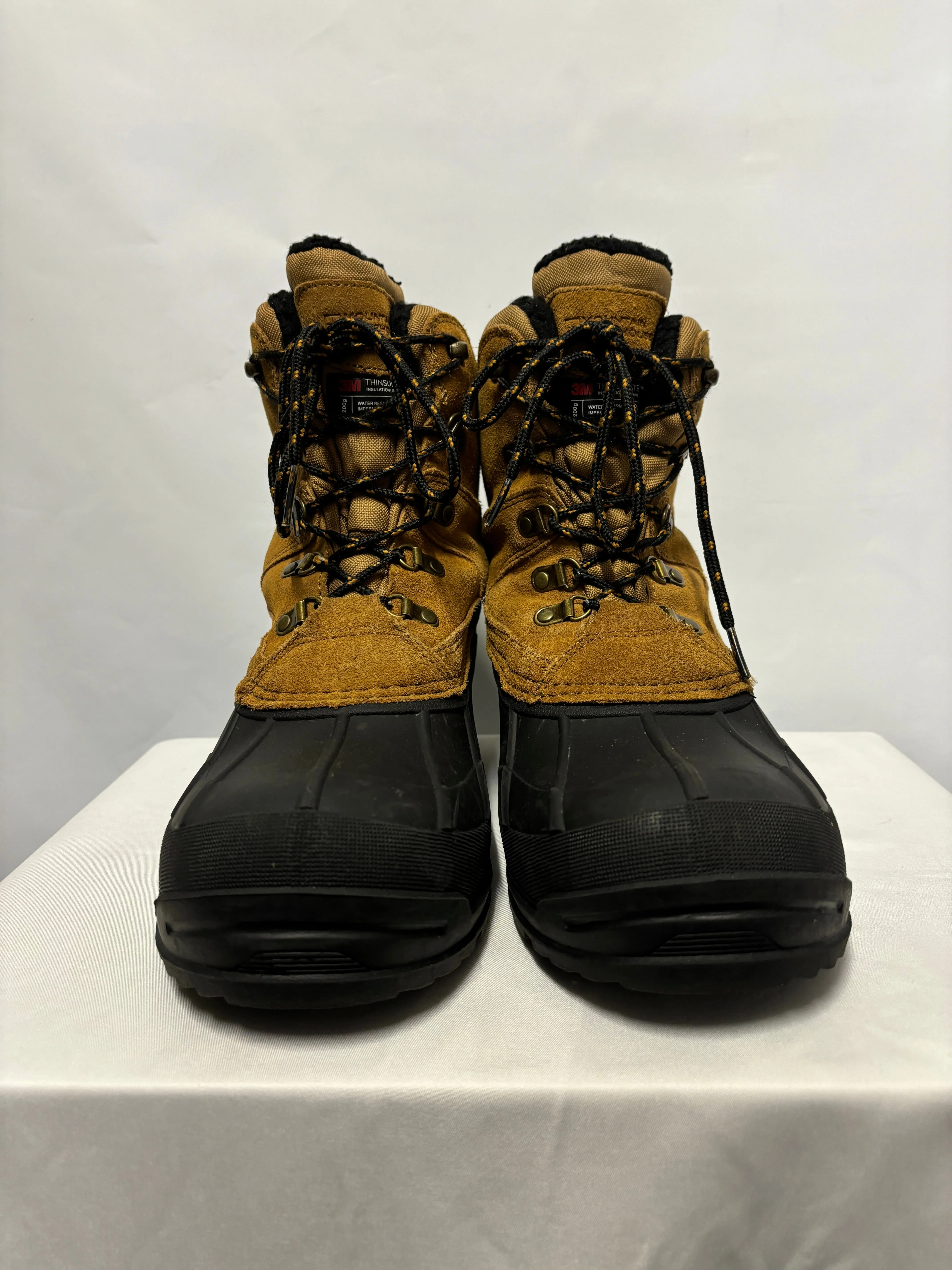 Mountain Warehouse Brown and Black Isodry Suede Snow Boots 10
