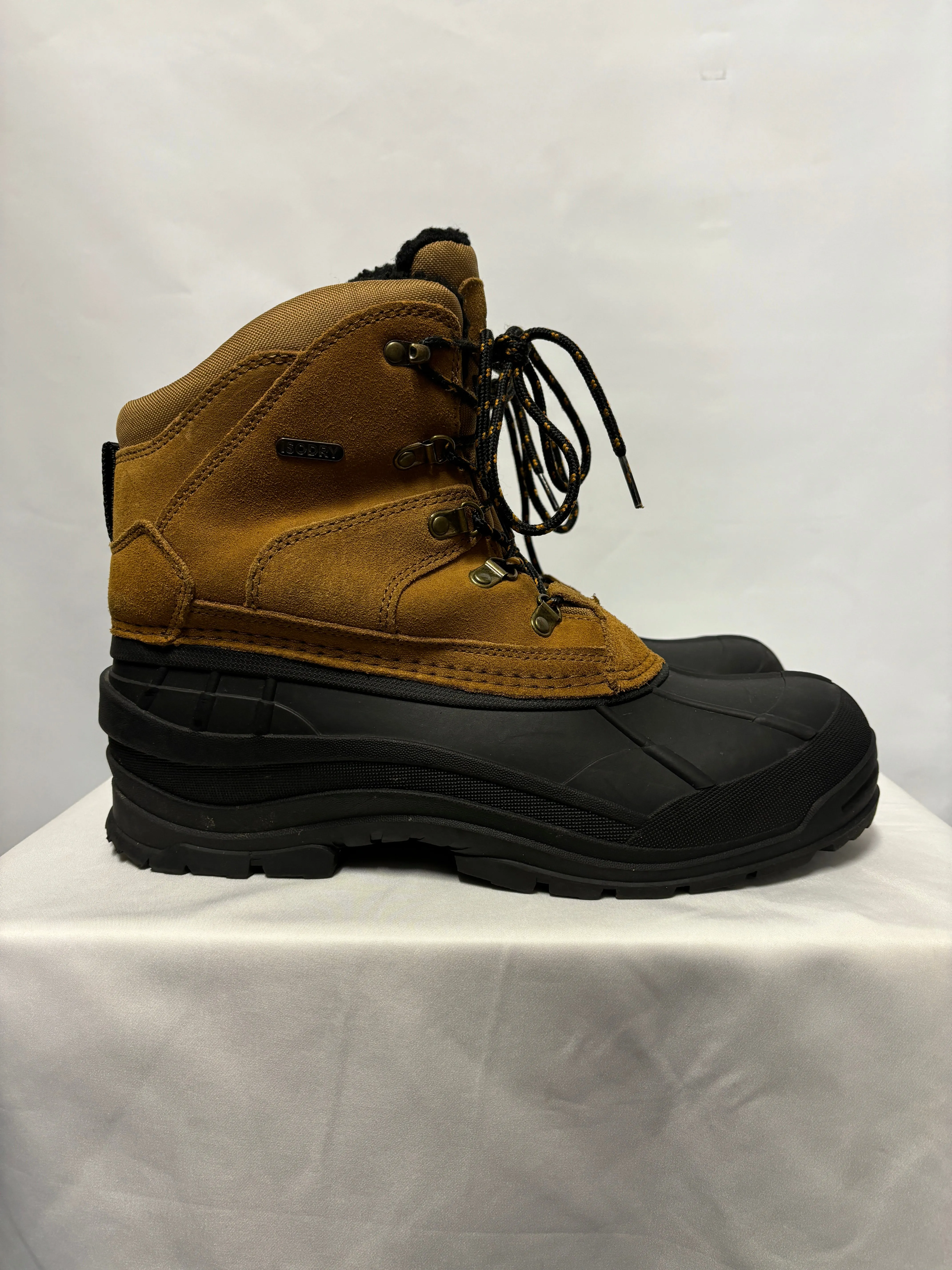Mountain Warehouse Brown and Black Isodry Suede Snow Boots 10