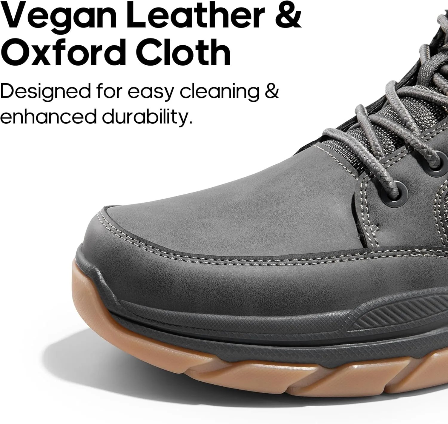 NORTIV 8 Men's Hiking Boots Lightweight Fashion Casual Chukka Ankle Boots Elevation