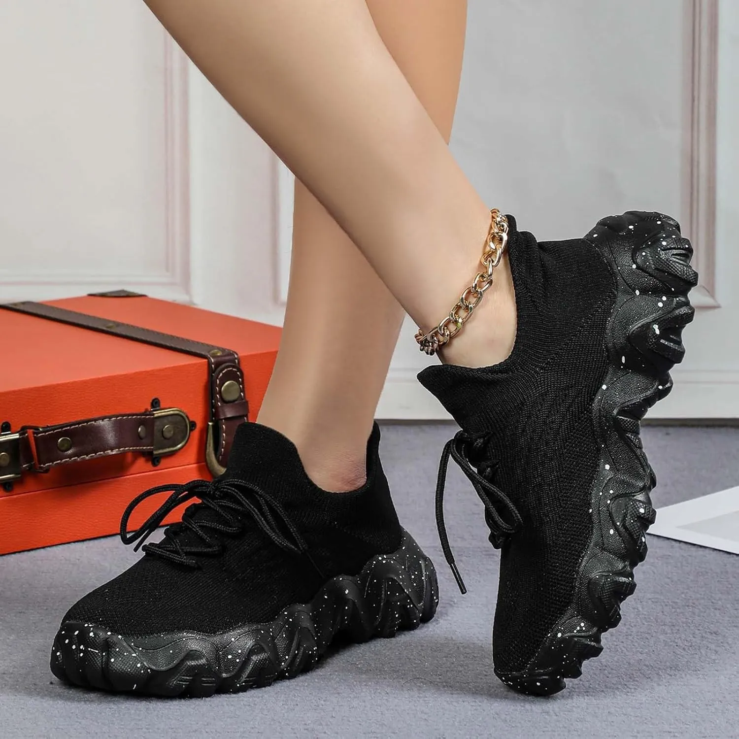 Orthopedic Shoes for Women Men,Arch Support Ortho Pro Shoes,Comfort Wear Orthowear Shoe,Lightweight Breathable Woven Mesh Orthopedic Sneakers,Non-Slip Tennis Walking Running Sneakers Footwear